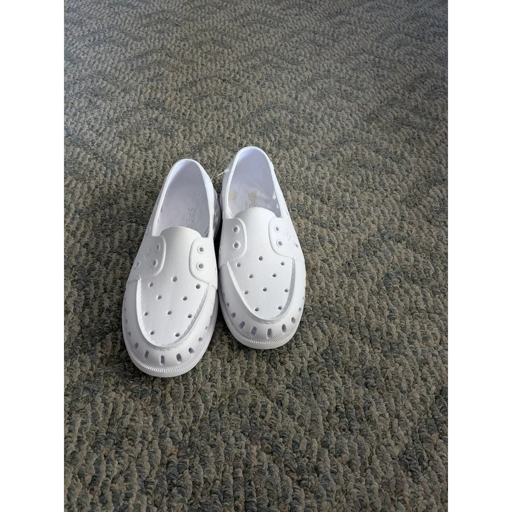 Sperry Top-Sider Authentic Original Float White Boat Shoes Slip On Water Shoes